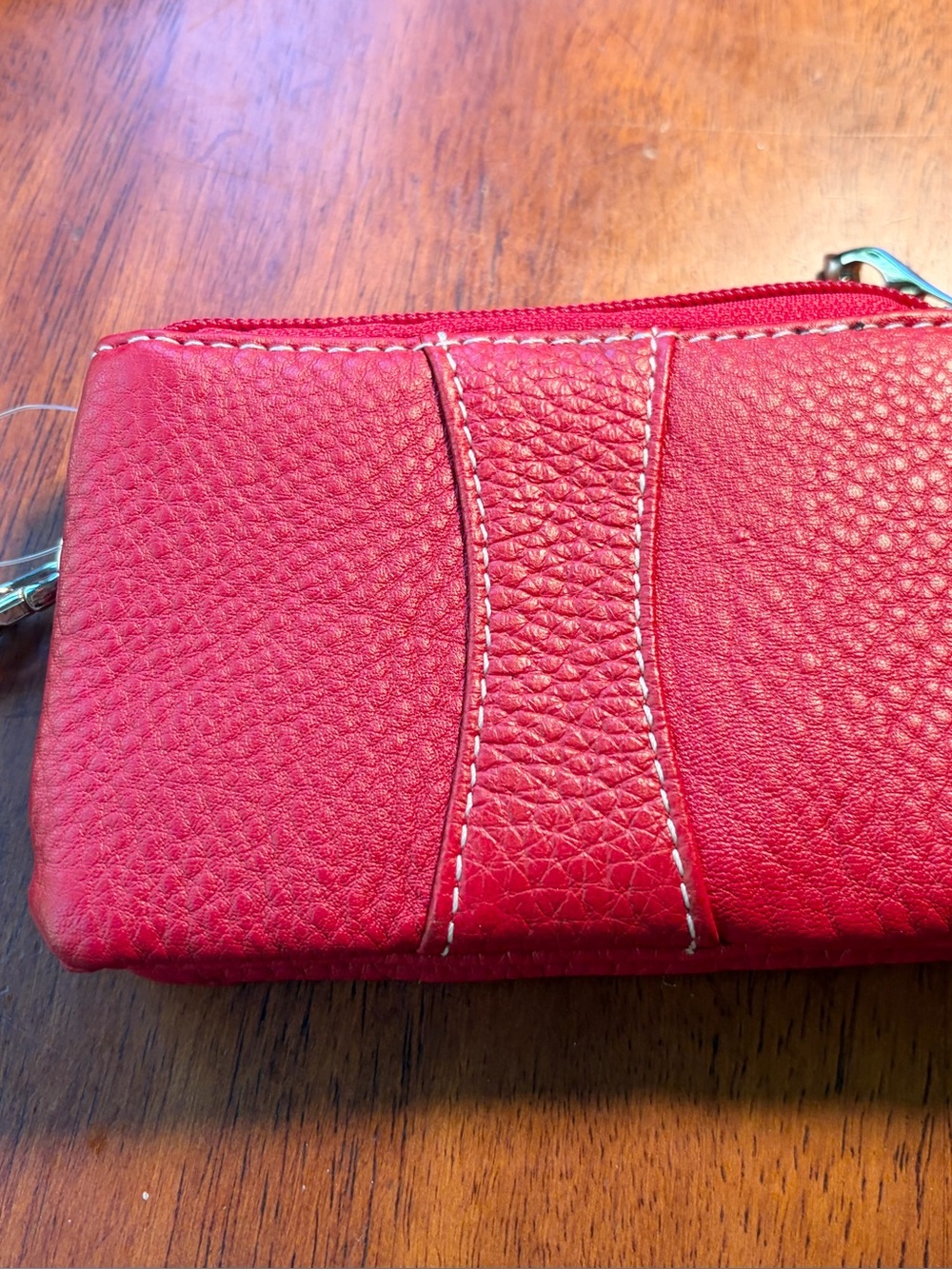 AmeriLeather compact leather wristlet wallet